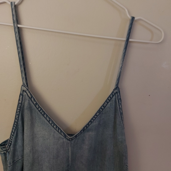 Frank and Oak Wide Legged Denim Jumpsuit - Picture 2 of 9
